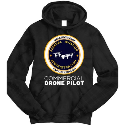 Faa Commercial Drone Pilot Tie Dye Hoodie