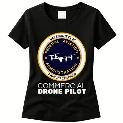 Faa Commercial Drone Pilot Womens T-Shirt
