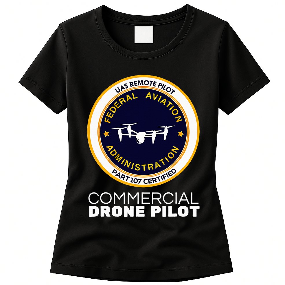 Faa Commercial Drone Pilot Womens T-Shirt