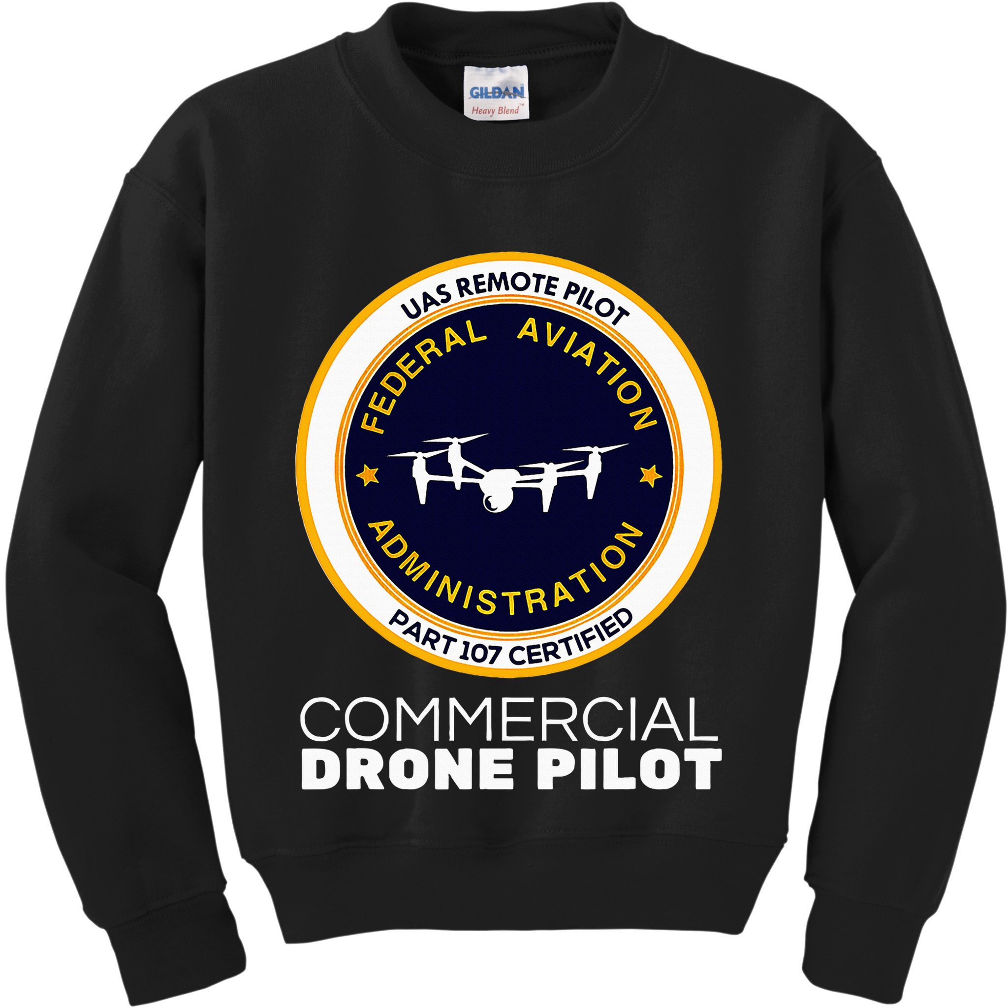 Faa Commercial Drone Pilot Kids Sweatshirt