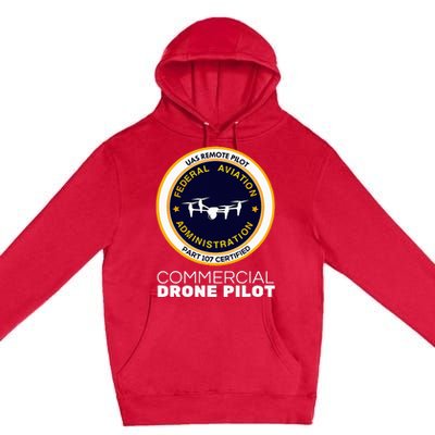 Faa Commercial Drone Pilot Premium Pullover Hoodie