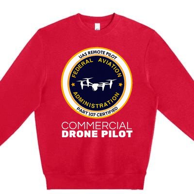 Faa Commercial Drone Pilot Premium Crewneck Sweatshirt