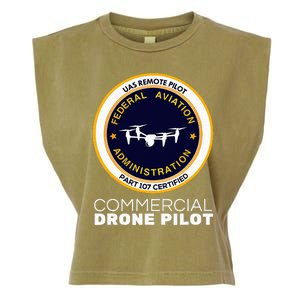 Faa Commercial Drone Pilot Garment-Dyed Women's Muscle Tee