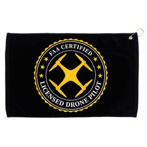 Faa Certified Drone Pilot Grommeted Golf Towel