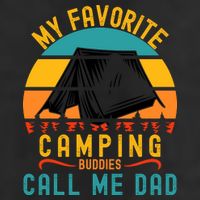 Funny Camping Dad, My Favorite Camping Buddies Call Me Dad Adult Drive Performance Visor