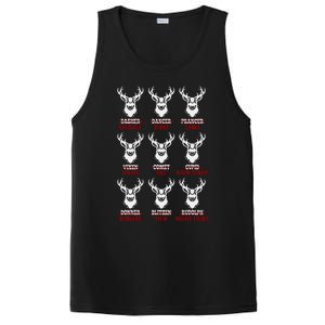 Funny Christmas Deer Hunters All Of Santa's Reindeer Design PosiCharge Competitor Tank