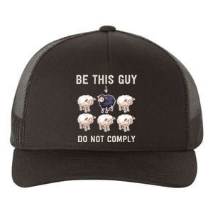 Funny Conservative Do Not Comply Fake News Yupoong Adult 5-Panel Trucker Hat