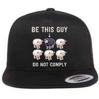 Funny Conservative Do Not Comply Fake News Flat Bill Trucker Hat