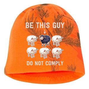 Funny Conservative Do Not Comply Fake News Kati - Camo Knit Beanie