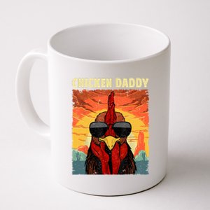 Funny Chicken Daddy Design For Dad Farmer Chicken Lover Coffee Mug