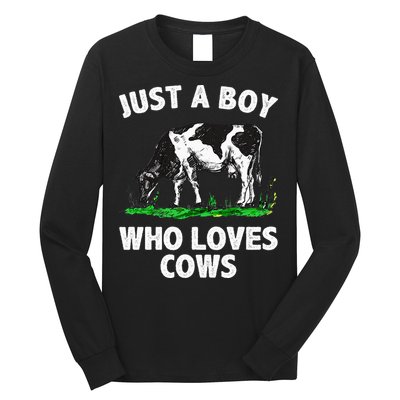 Funny Cow Design Cow Farmer Livestock Animal Long Sleeve Shirt