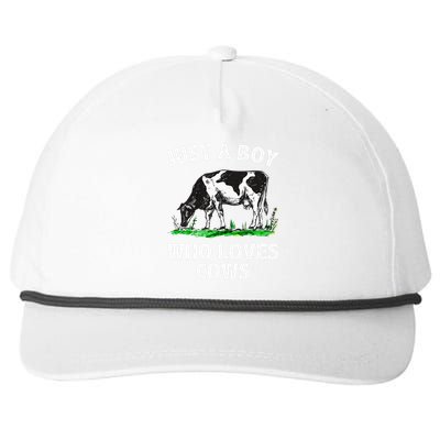 Funny Cow Design Cow Farmer Livestock Animal Snapback Five-Panel Rope Hat