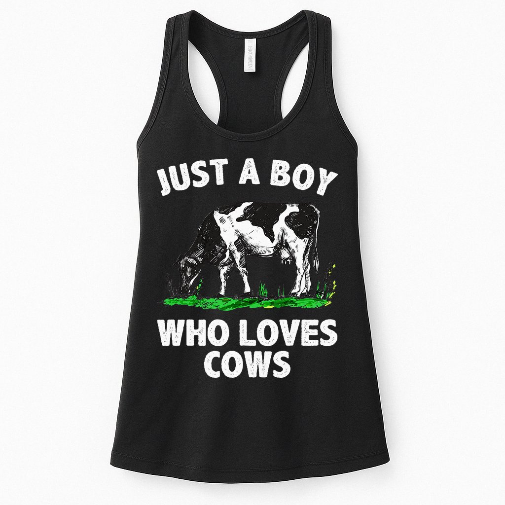 Funny Cow Design Cow Farmer Livestock Animal Womens Tank Top