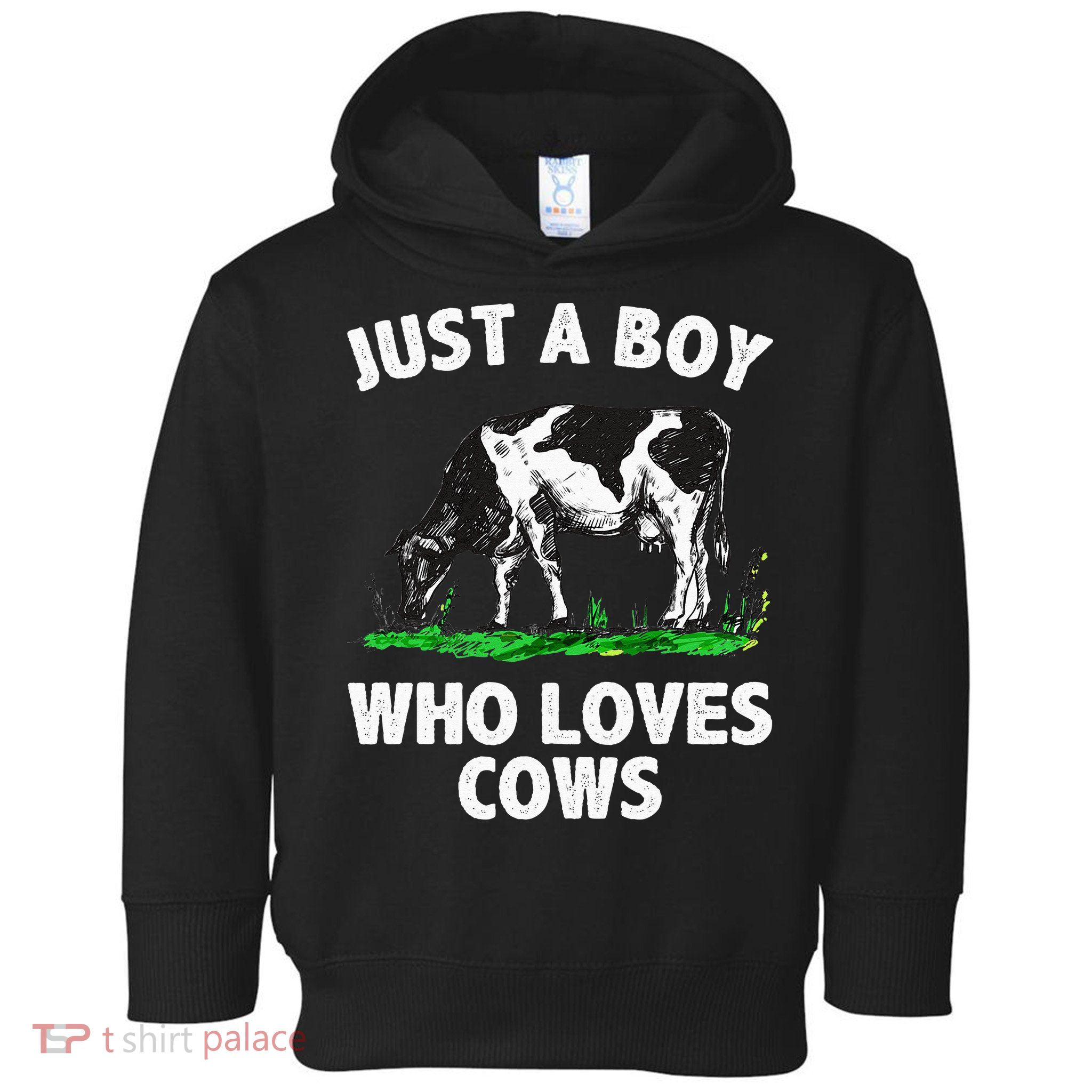 Funny Cow Design Cow Farmer Livestock Animal Toddler Hoodie