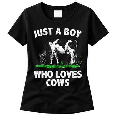 Funny Cow Design Cow Farmer Livestock Animal Womens T-Shirt