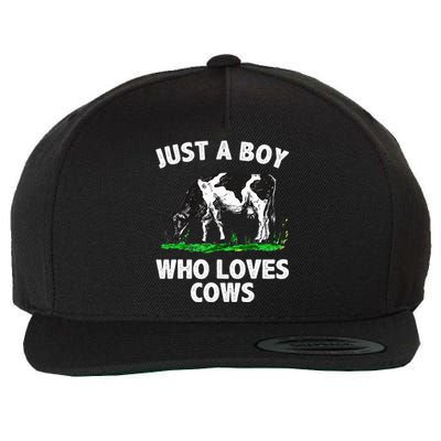 Funny Cow Design Cow Farmer Livestock Animal Wool Snapback Cap