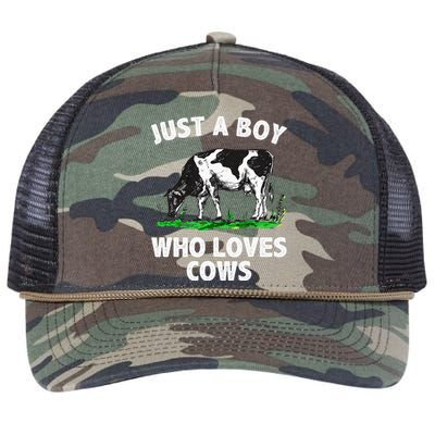 Funny Cow Design Cow Farmer Livestock Animal Retro Rope Trucker Hat Cap