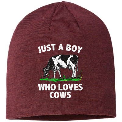 Funny Cow Design Cow Farmer Livestock Animal Sustainable Beanie