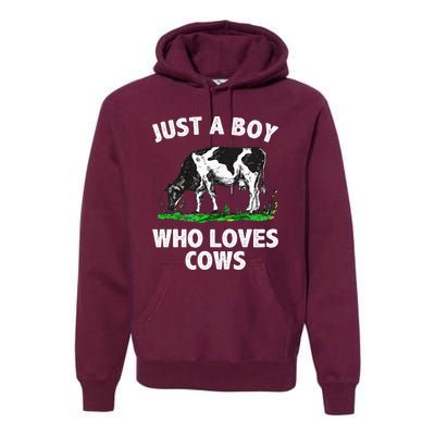 Funny Cow Design Cow Farmer Livestock Animal Premium Hoodie