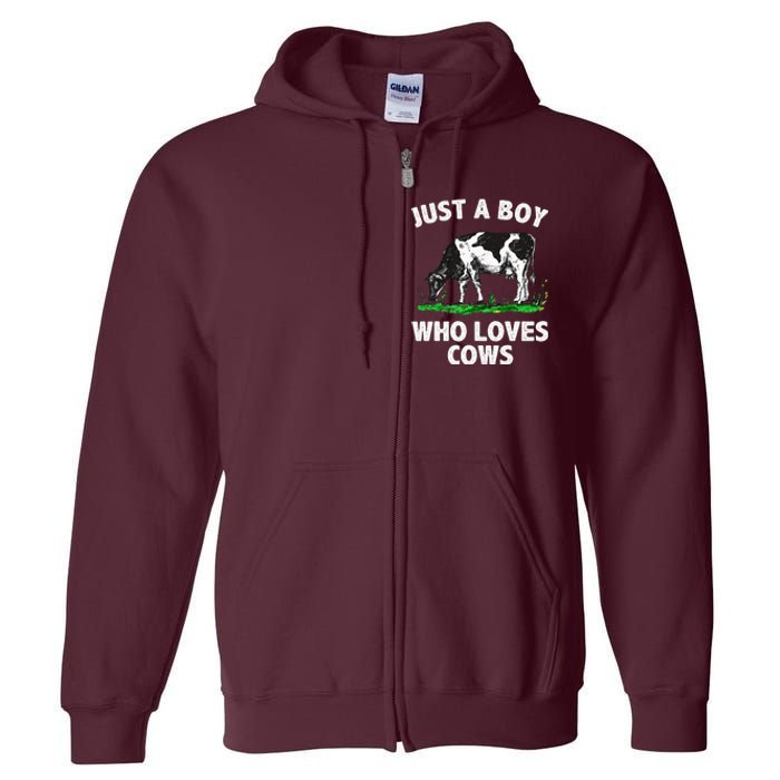 Funny Cow Design Cow Farmer Livestock Animal Full Zip Hoodie