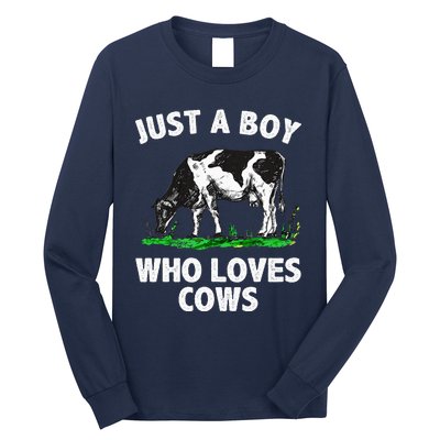 Funny Cow Design Cow Farmer Livestock Animal Long Sleeve Shirt