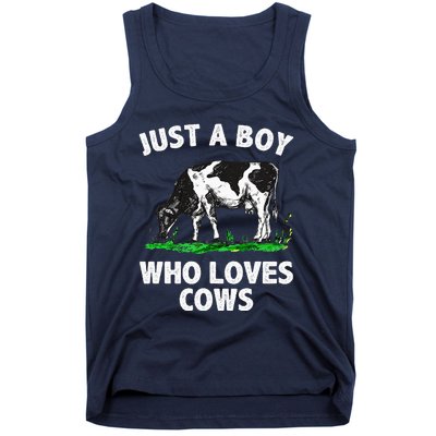 Funny Cow Design Cow Farmer Livestock Animal Tank Top