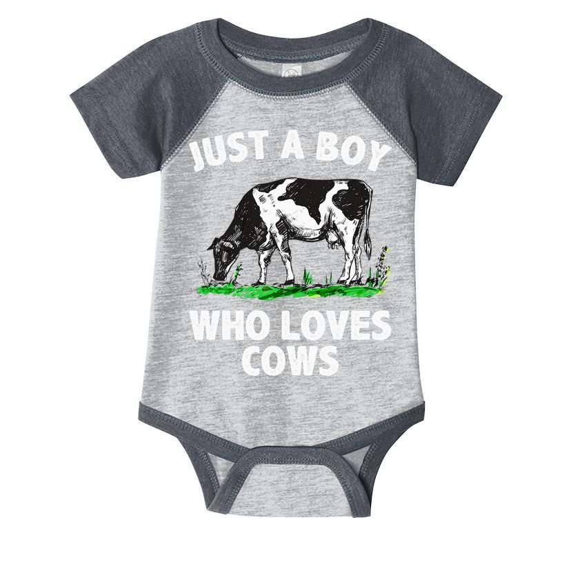 Funny Cow Design Cow Farmer Livestock Animal Infant Baby Jersey Bodysuit