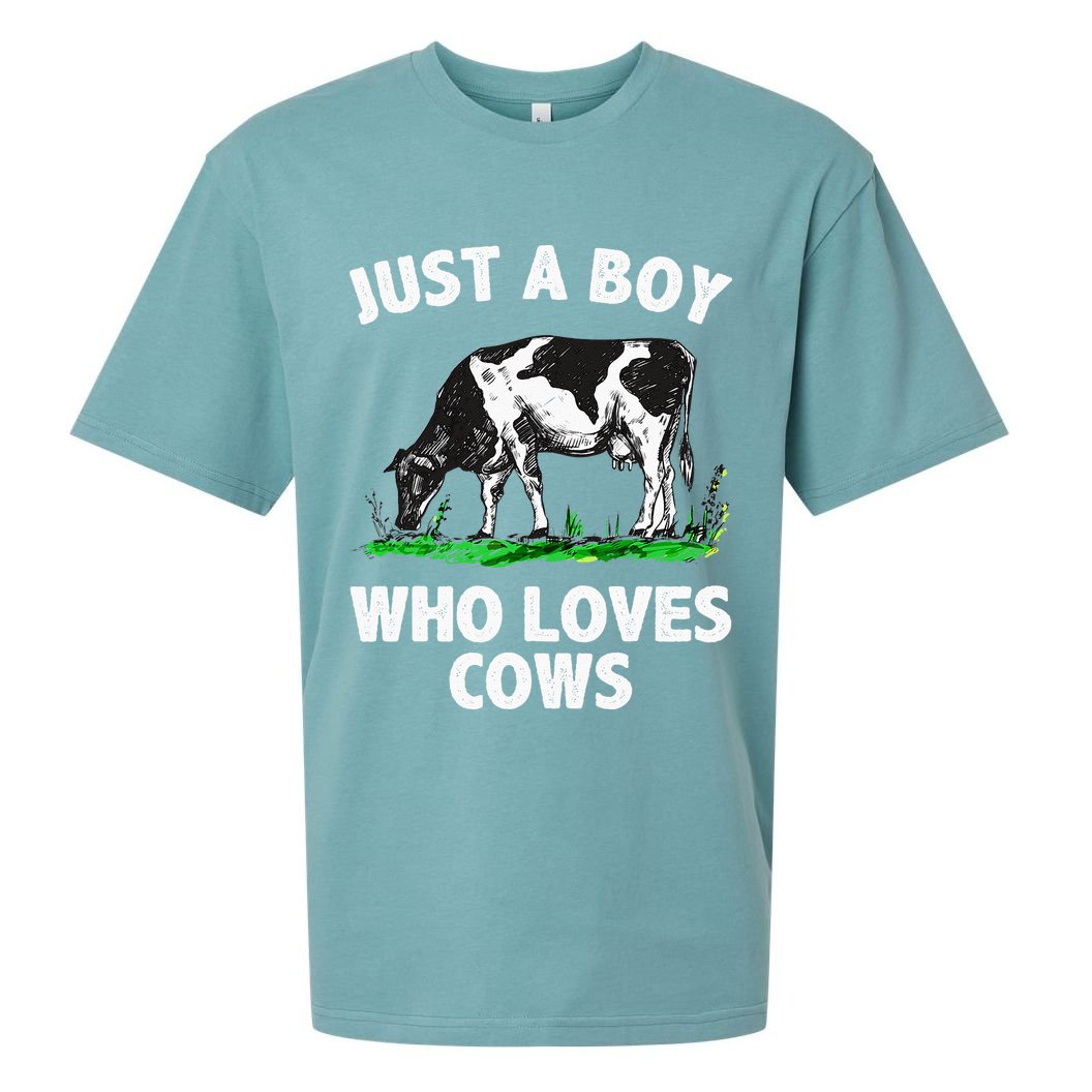 Funny Cow Design Cow Farmer Livestock Animal Sueded Cloud Jersey T-Shirt