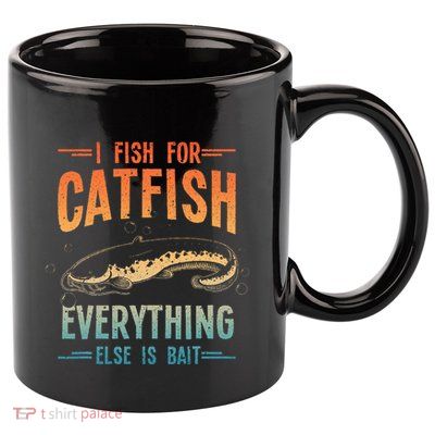 Funny Catfishing Design Catfish Fishing Hunter 11oz C Handle Ceramic Mug