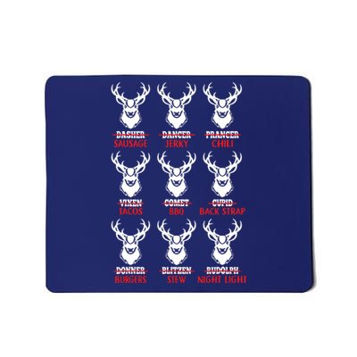 Funny Christmas Deer Bow Hunting Santa Men Women Mousepad