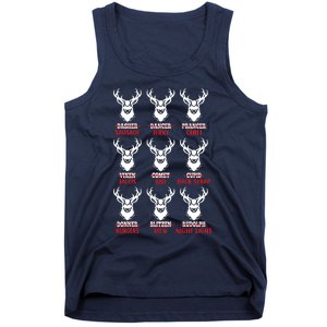 Funny Christmas Deer Bow Hunting Santa Men Women Tank Top