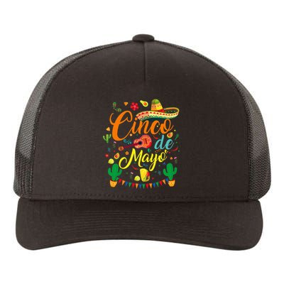 Fiesta Cinco De Mayo Funny Mexican Party 5 De Mayo Yupoong Adult 5-Panel Trucker Hat