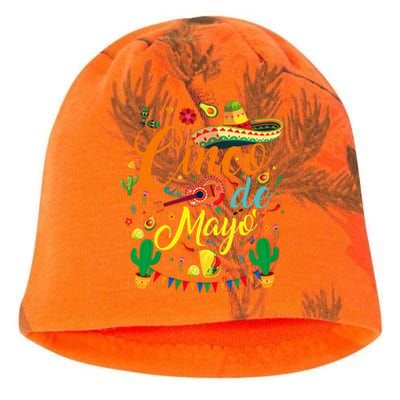 Fiesta Cinco De Mayo Funny Mexican Party 5 De Mayo Kati - Camo Knit Beanie