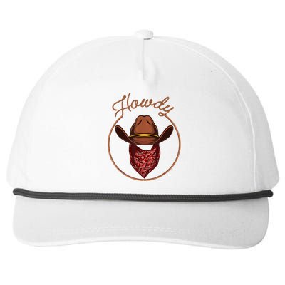 Funny Cowboy Design For Boy Rodeo Bull Rider Cowboy Snapback Five-Panel Rope Hat