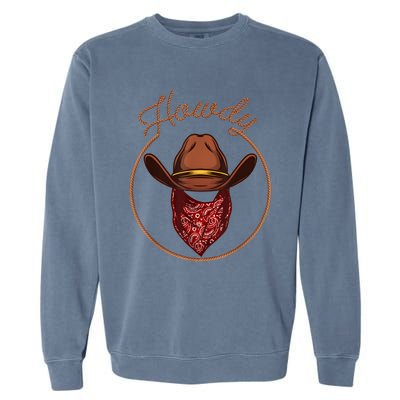 Funny Cowboy Design For Boy Rodeo Bull Rider Cowboy Garment-Dyed Sweatshirt