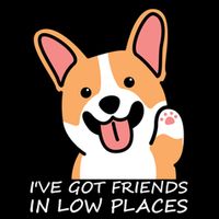 Funny Corgi Dog Lovers I've Got Friends In Low Place Mom Gift City Backpack