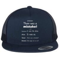 Funny Choir Director Soprano Alto Tenor Bass Flat Bill Trucker Hat