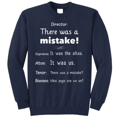 Funny Choir Director Soprano Alto Tenor Bass Tall Sweatshirt