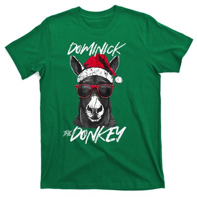 Funny Christmas Dominick The Donkey Santa Hat Xmas Gift T-Shirt