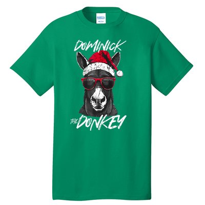 Funny Christmas Dominick The Donkey Santa Hat Xmas Gift Tall T-Shirt