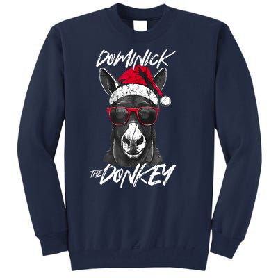 Funny Christmas Dominick The Donkey Santa Hat Xmas Gift Tall Sweatshirt