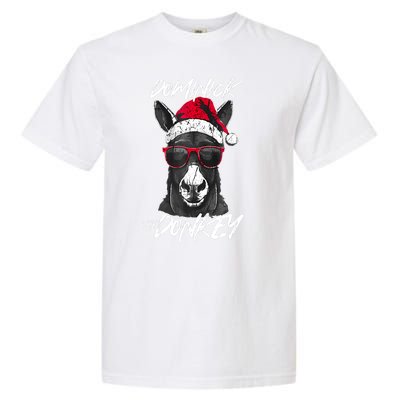 Funny Christmas Dominick The Donkey Santa Hat Xmas Gift Garment-Dyed Heavyweight T-Shirt