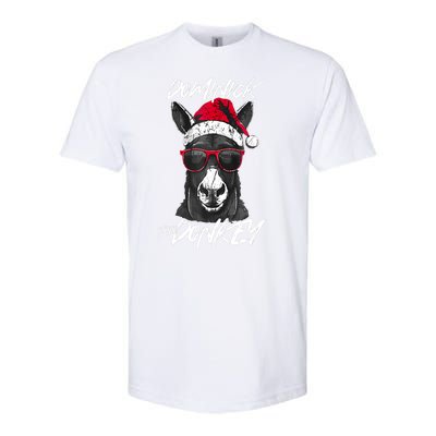 Funny Christmas Dominick The Donkey Santa Hat Xmas Gift Softstyle CVC T-Shirt