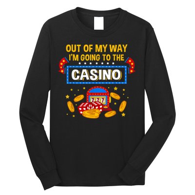 Funny Casino Design For Men Women Casino Gambler Gambling Long Sleeve Shirt