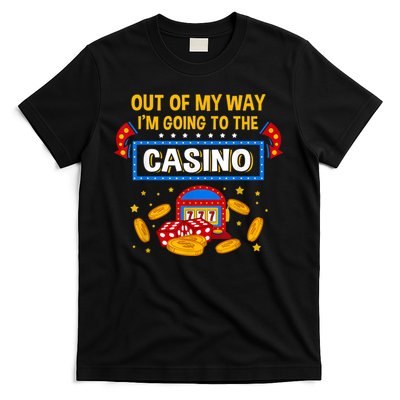 Funny Casino Design For Men Women Casino Gambler Gambling T-Shirt