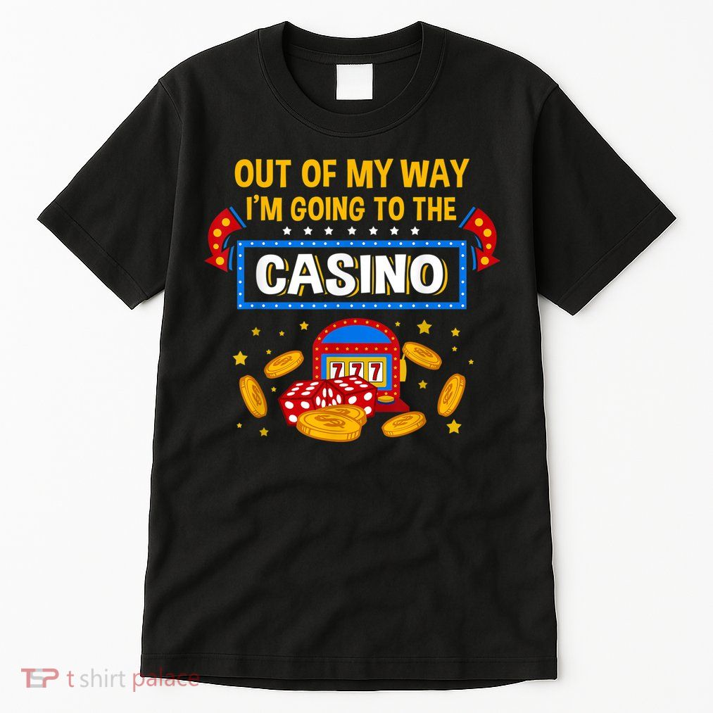 Funny Casino Design For Men Women Casino Gambler Gambling Tall T-Shirt