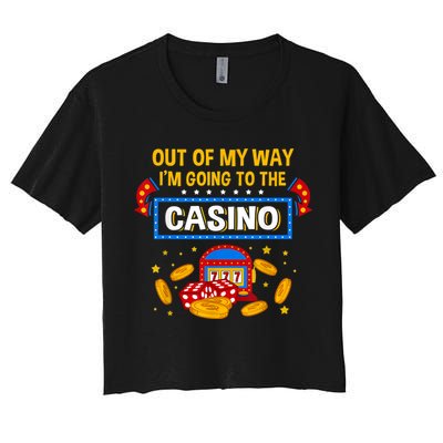 Funny Casino Design For Men Women Casino Gambler Gambling Crop Top