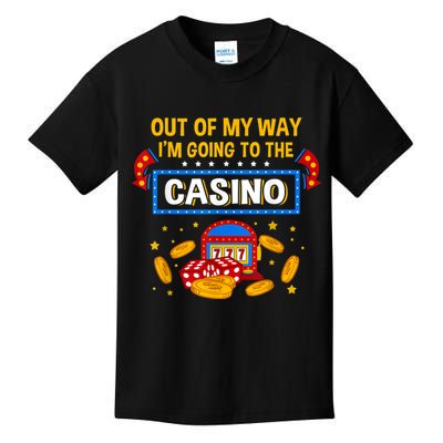 Funny Casino Design For Men Women Casino Gambler Gambling Kids T-Shirt