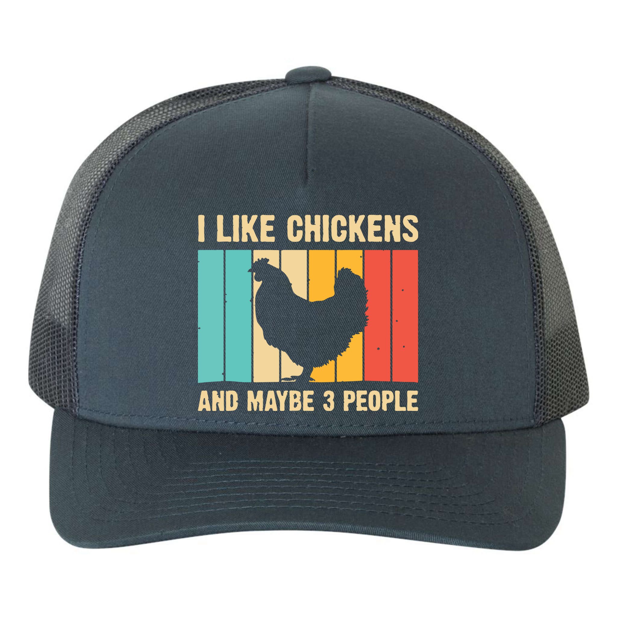 Funny Chicken Design Chicken Lover Men Women Farmers Life Yupoong Adult 5-Panel Trucker Hat