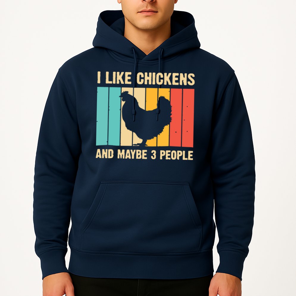 Funny Chicken Design Chicken Lover Men Women Farmers Life Hoodie